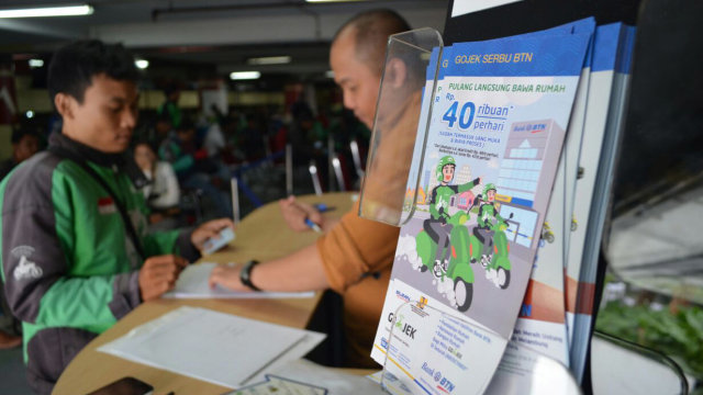 Kredit KPR BTN untuk driver Go jek (Foto: Dok. Bank BTN)