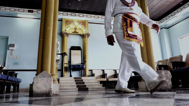 Master Mason dari Freemasonry. (Foto: Adalberto Roque/AFP)