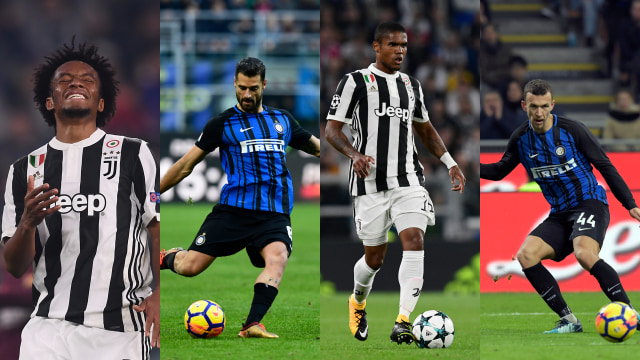 Sayap Juventus & Inter (Foto: AFP/Miguel Medina & Marco Bertorello)