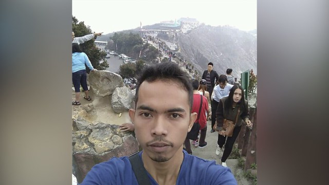 Pelaku pemukulan swafoto di Tangkuban Parahu (Foto: Dok. Keluarga)
