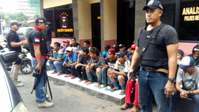 Elang Cisadane dan Polres Tangerang razia preman. (Foto: Dok.Polres tangerang)