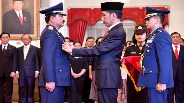 Pelantikan Marsekal Hadi Tjahjanto (Foto: Dok. Biro Pers Setpres)