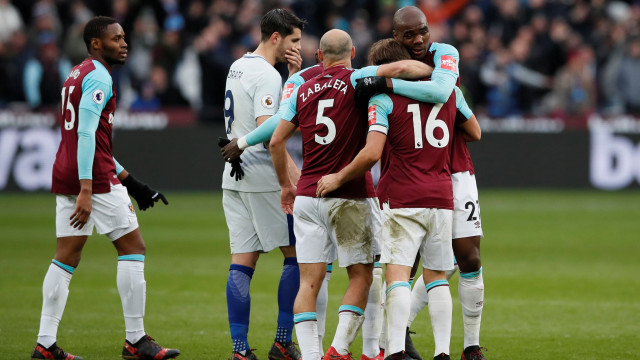 West Ham saat kalahkan Chelsea. (Foto: Reuters/David Klein)