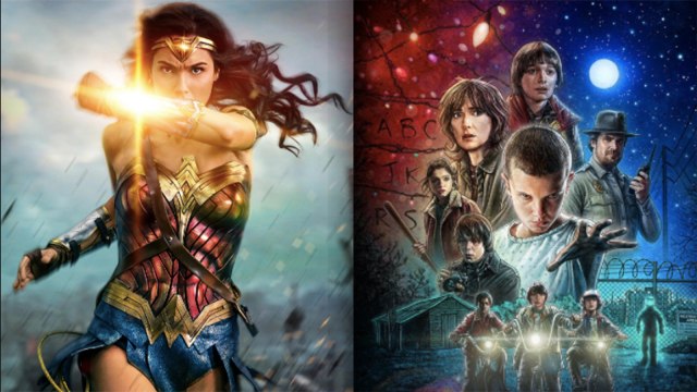 Wonder Woman & Stranger Things (Foto: Twitter/@galgadot & @netflix)