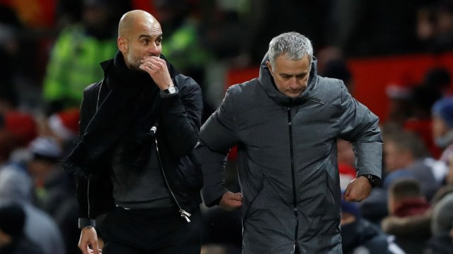 Pep Guardiola & Jose Mourinho (Foto: Reuters/Carl Recine)