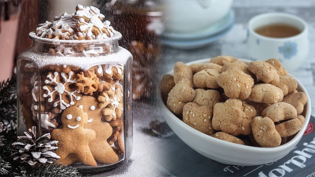 Kue Bangket dan Gingerbread. (Foto: Instagram @food_and_passion dan @amourducake)