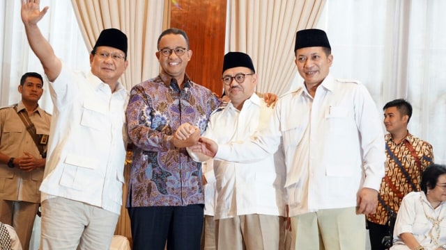 Anies di Kediaman Prabowo Subianto (Foto: Jamal Ramadhan/kumparan)