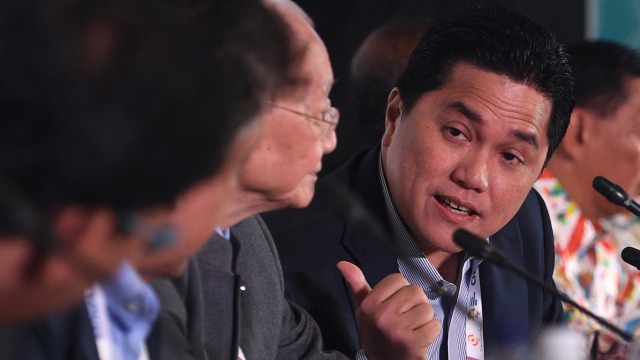 Ketua Pelaksana INASGOC Erick Thohir (Foto: ANTARA FOTO/Sigid Kurniawan)