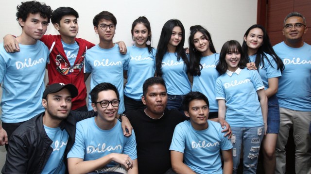 Pemain film 'Dilan 1990 (Foto: Regina Kunthi/kumparan)