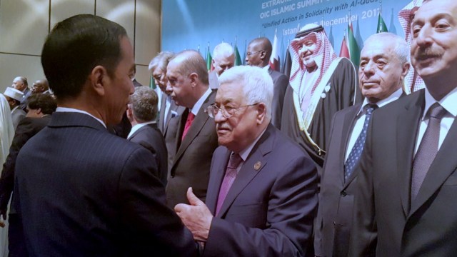Presiden Jokowi dan Presiden Palestina (Foto: Dok. Istimewa)