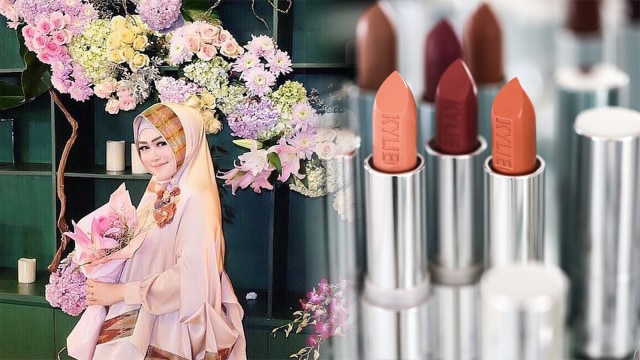 Lipstik batang kembali jadi tren? (Foto: Instagram @vizzily dan @kyliejenner)