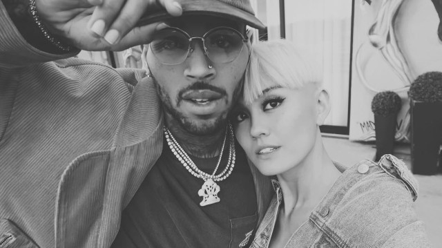 Chris Brown dan Agnez Mo (Foto: Instagram @agnezmo)