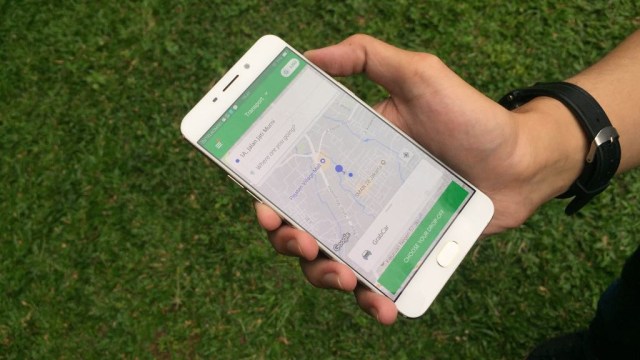 Aplikasi Grab. Foto: Bianda Ludwianto/kumparan