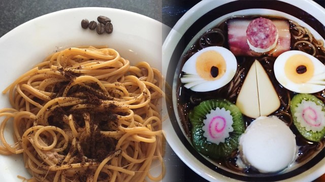 Makanan berbahan dasar kopi (Foto: Instagram/@necklacer, @maryss629)