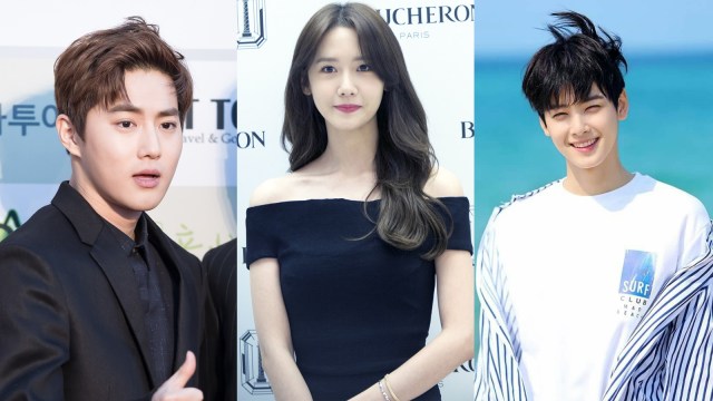 Suho, Yoona dan Cha Eun-woo. (Foto: Wikimedia Commons/Fantagio)