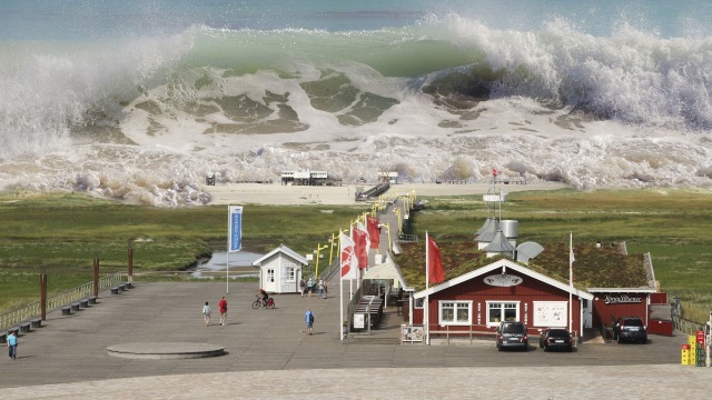 Ilustrasi tsunami Foto: Pixabay