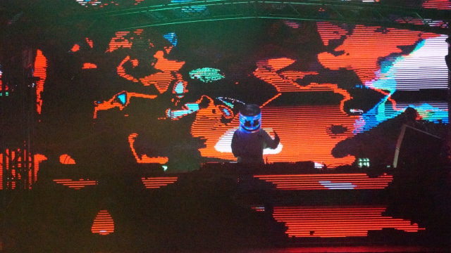 Penampilan Marshmello di DWP (Foto: Fitra Andrianto/kumparan)