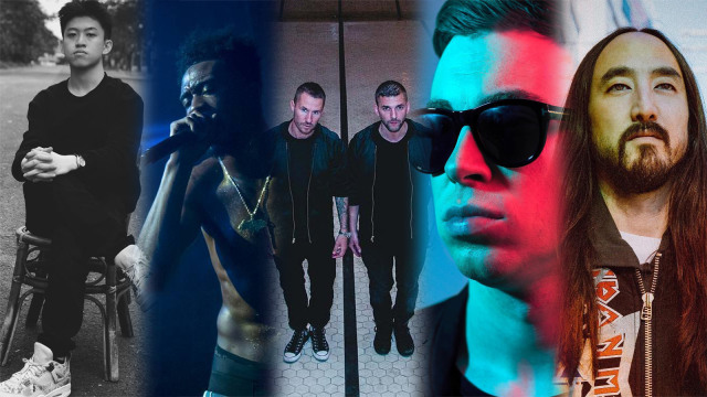 5 musisi wajib ditonton di DWP hari ke-2. (Foto: Instagram @brianimanuel, @lifeofdesiigner, @steveaoki, @wearegalantis dan @hardwell)