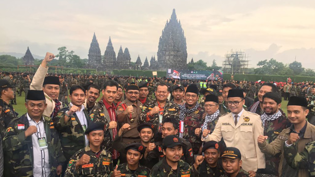 Apel Banser dan Kokam di Prambanan. (Foto: dok. Kemenpora)