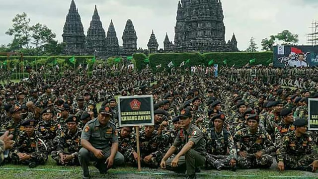 Apel Banser dan Kokam di Prambanan. (Foto: dok. Kemenpora)