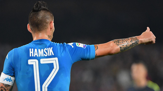 Kapten Napoli, Marek Hamsik. (Foto: AFP/Alberto Pizzoli)