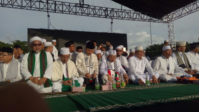 Tokoh yang menghadiri aksi bela Palestina. (Foto: Adim Mugni/kumparan)