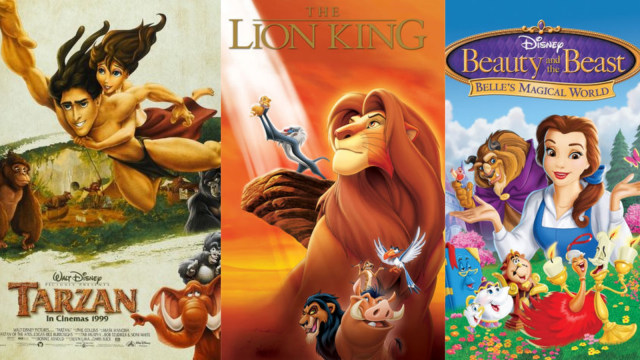 Beauty and The Beast, Tarzan, The Lion King  (Foto: Dok. Disney Wikia)