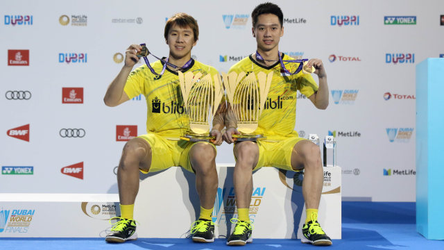 Marcus/Kevin juarai World SS Finals 2017 (Foto: PP PBSI)