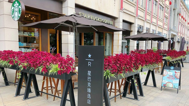 Gerai Starbucks di China (Foto: Instagram @cksingapore)