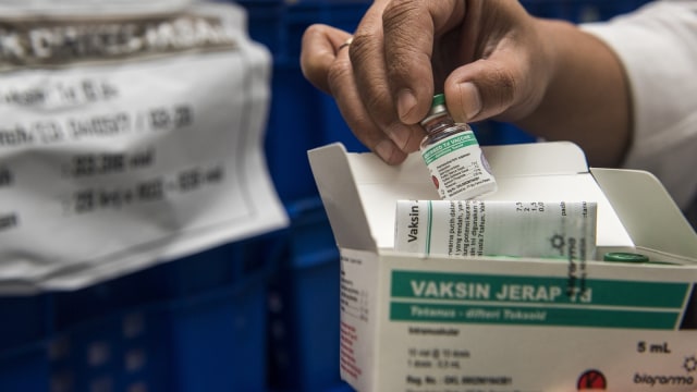Vaksin Difteri. (Foto: Antara/M Agung Rajasa)