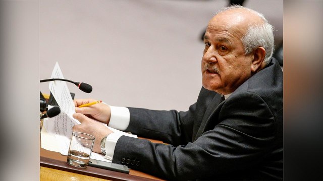 Dubes Palestina untuk PBB (Foto: Reuters/Brendan McDermid)