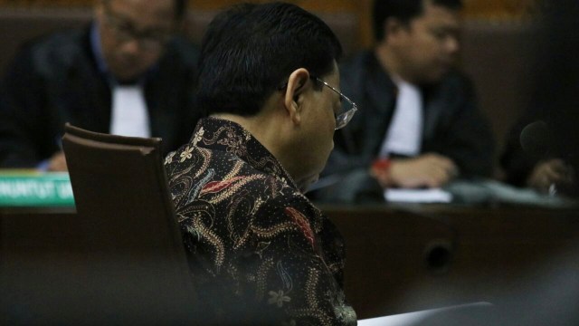 Sidang Eksepsi Setya Novanto (Foto: Puti Cinintya Arie Safitri/kumparan)