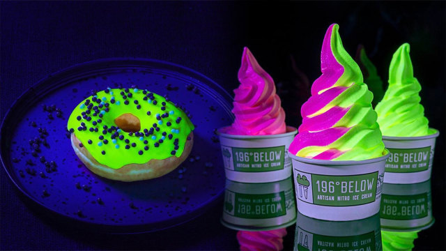 Makanan glow in the dark hits 2017 (Foto: Instagram @blackstarpastry @196below)