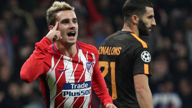 Griezmann merayakan gol. (Foto: REUTERS/Sergio Perez)