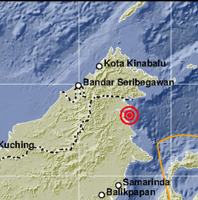 Gempa di Pulau Kalimantan (Foto: Dok. BMKG)