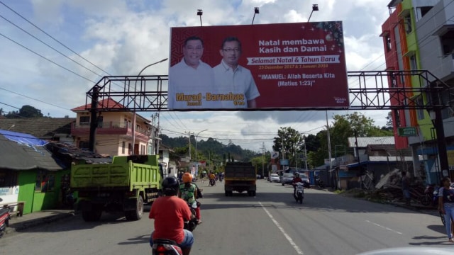 Baliho Irjen Murad di Kota Ambon (Foto: Jihad Akbar/kumparan)