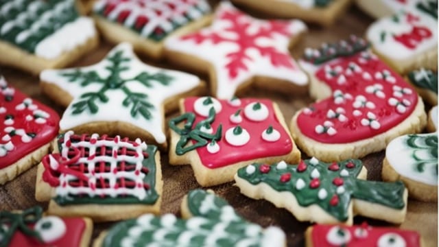 Kue kering dihias dalam dua tahap (Foto: Pixabay)