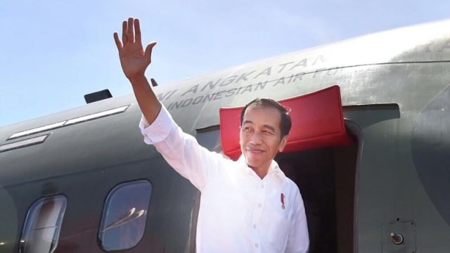 Presiden Jokowi Tinggalkan Nabire. (Foto: Dok. Biro Pers Setpres)