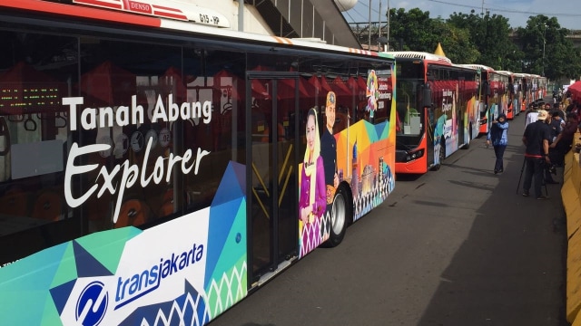 Bus Tanah Abang Explorer (Foto: Soejono Saragih/kumparan)