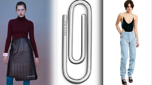 Item fashion tak berfaedah. (Foto: Instagram @balenciaga @sznyt.pl dan Website Y/Project Opening Ceremony)