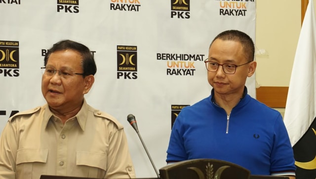 Prabowo Subianto dan Eddy Soeparno. (Foto: Nugroho Sejati/kumparan)