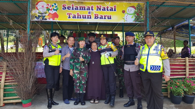 Kapolres Cianjur, AKBP Soliyah, dan Dandim Cianjur (Foto: Dok. Polres Cianjur)