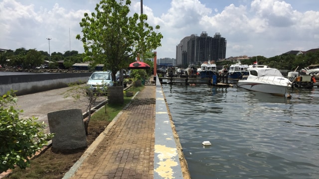 Suasana Ketinggian Air di Marina Ancol (Foto: Fachrul Irwinsyah/kumparan)