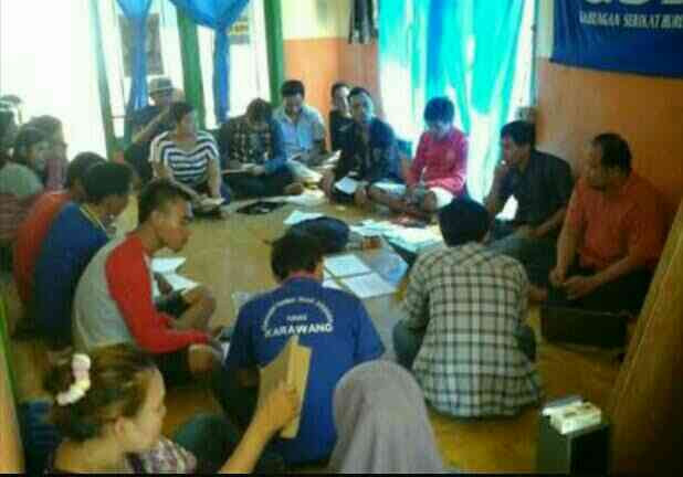 Persiapkan Rapat Umum Anggota,Serikat Buruh GSBI PT.Daelim Indonesia Adakan Rapat Konsolidasi
