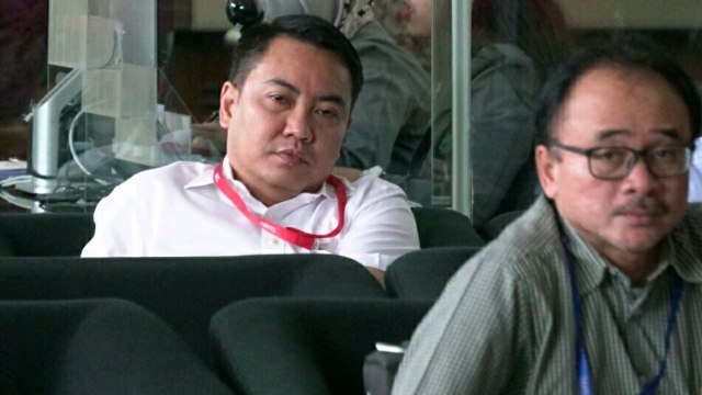 Anggota Komisi I DPR, Fayakhun Andriadi di KPK (Foto: Helmi Afandi/kumparan)
