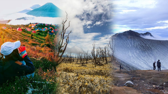 Gunung Terpopuler Sepanjang 2017 (Foto: Instagram @mt.prau, @steffitravels, @indrakristiarno)