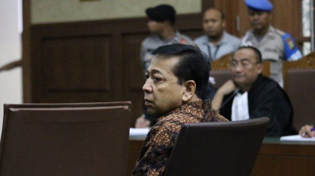 Setya Novanto di Pengadilan Tipikor (Foto: Aditia Noviansyah/kumparan)
