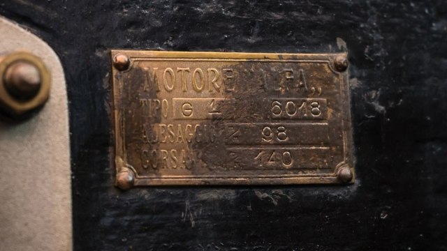 Nomer sasis 1921 Alfa Romeo G1 (Foto: dok: RM Sotheby)