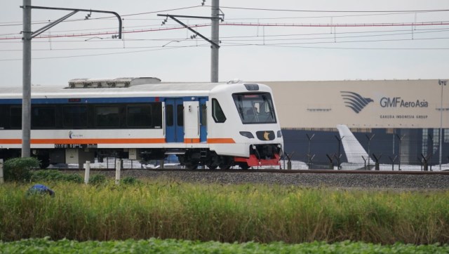 Kereta bandara (Foto: Nugroho Sejati/kumparan)
