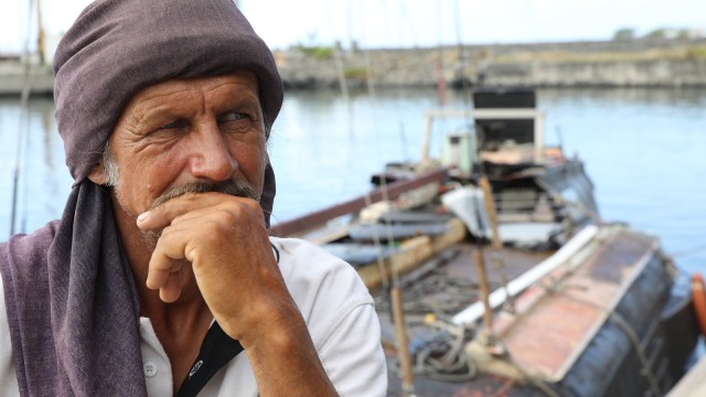 Zbigniew Reket, pelaut Polandia yang terdampar. (Foto: AFP/Richard Bouhet)
